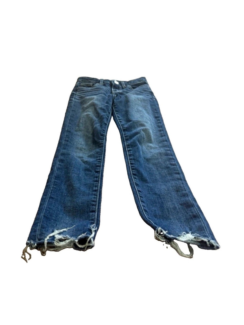 BKE Buckle Girls Blue Dark Wash Denim Straight Jeans! Size 7 22x24